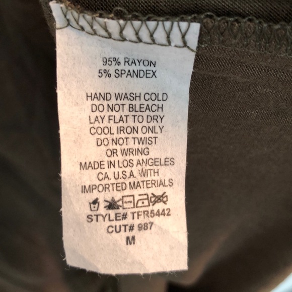 💕Wild & Free olive tee with tribal print💕 - Picture 6 of 7